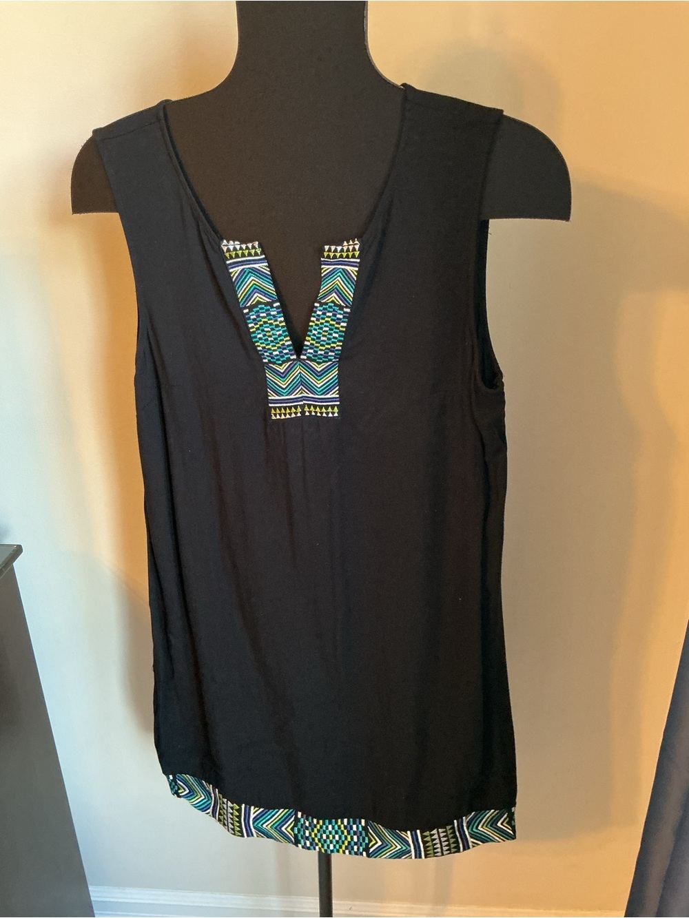 Apt 9 Officewear dress with chevron trim